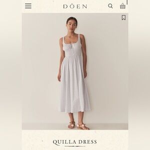 NEW Doen Quilla Dress in Marjorie Gingham